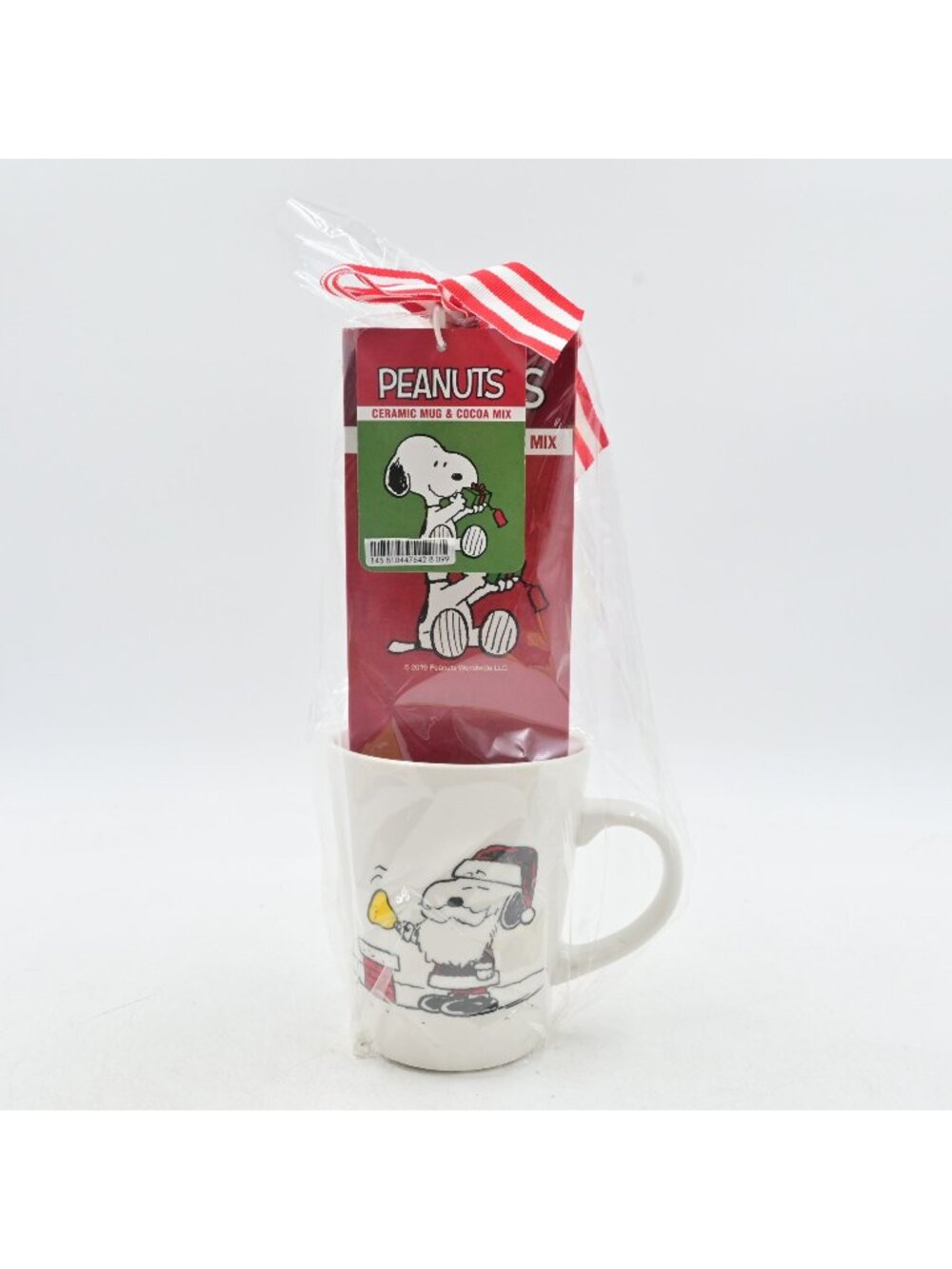 Peanuts Ceramic Mug & Cocoa Mix Gift Set Snoopy Santa Design Holiday  2019 New